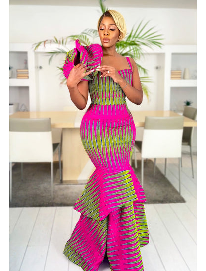 African Print Dress Tele