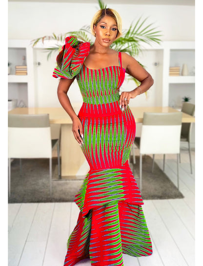 African Print Dress Tele