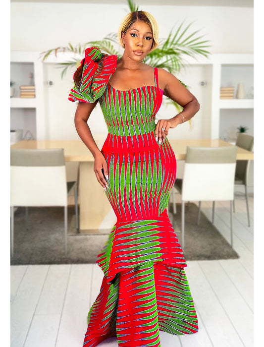 African Print Dress Tele