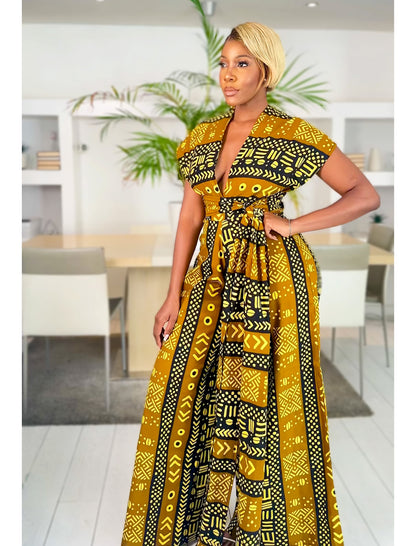 African Print Infinity Jumpsuit Chenge