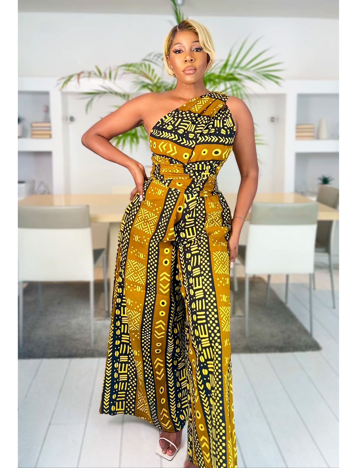 African Print Infinity Jumpsuit Chenge