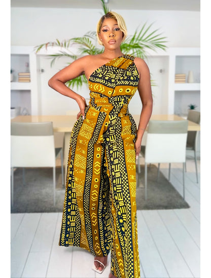 African Print Infinity Jumpsuit Chenge