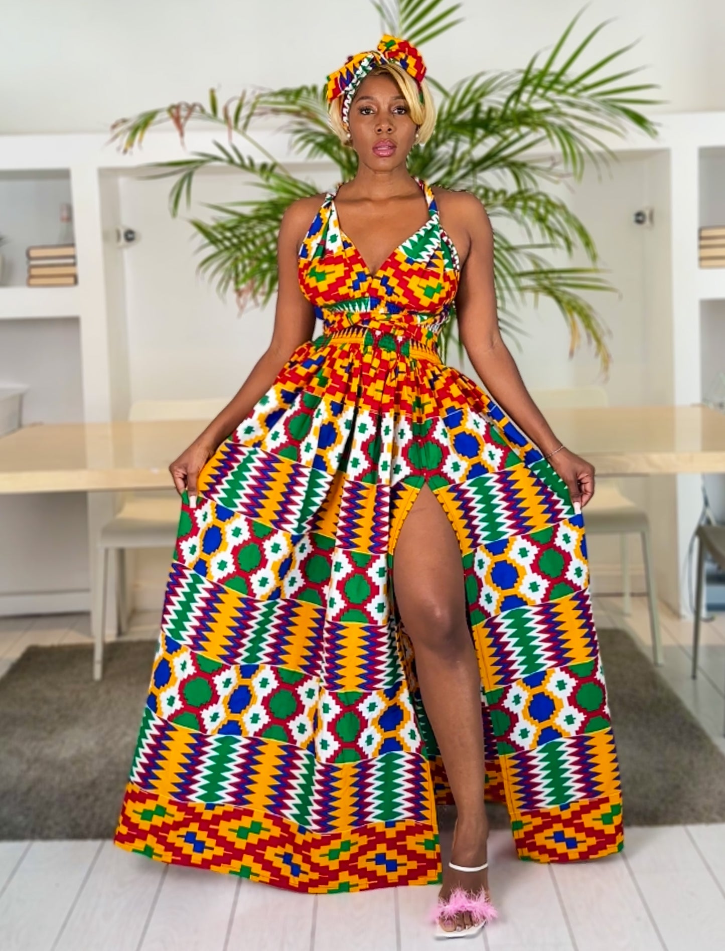 African Print Infinity Dress Chiedza