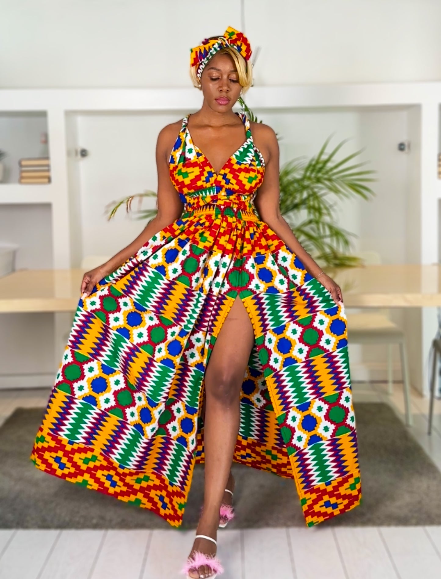 African Print Infinity Dress Chiedza
