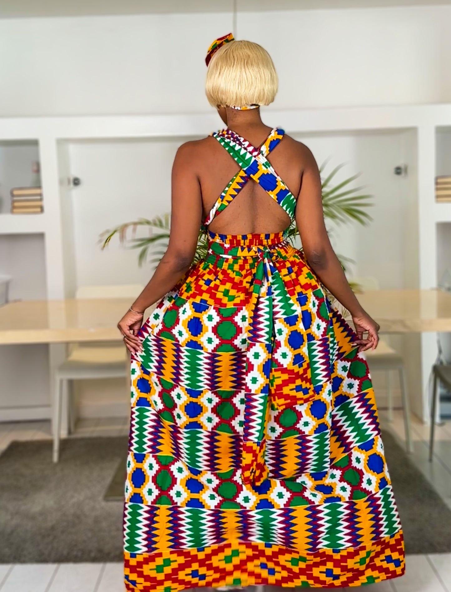 African Print Infinity Dress Chiedza