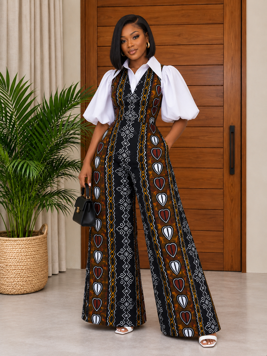African Print Jumpsuit Tonde