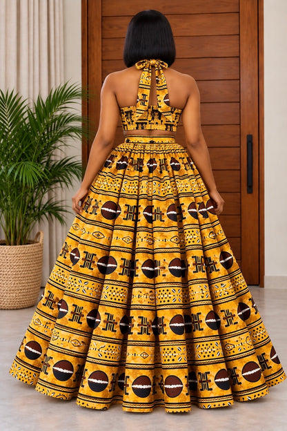 Beautiful African Print 2-Piece  Set Samira