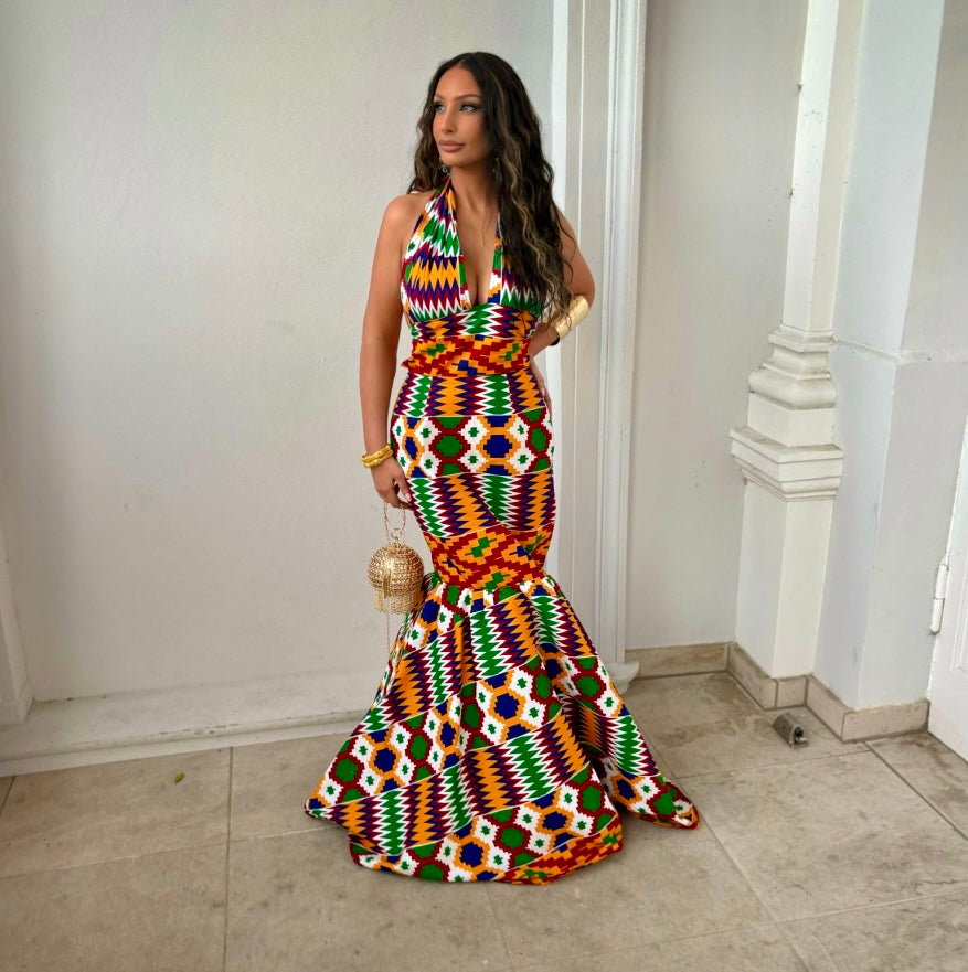 African Print Dress Set Chenai