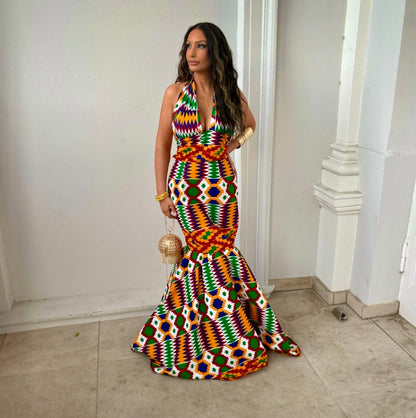 African Print Dress Set Chenai