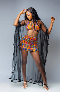 Sexy African print dress