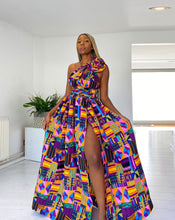 Load image into Gallery viewer, Wholesale Box of 10 African Print Venenzia Infinity Maxi Dress
