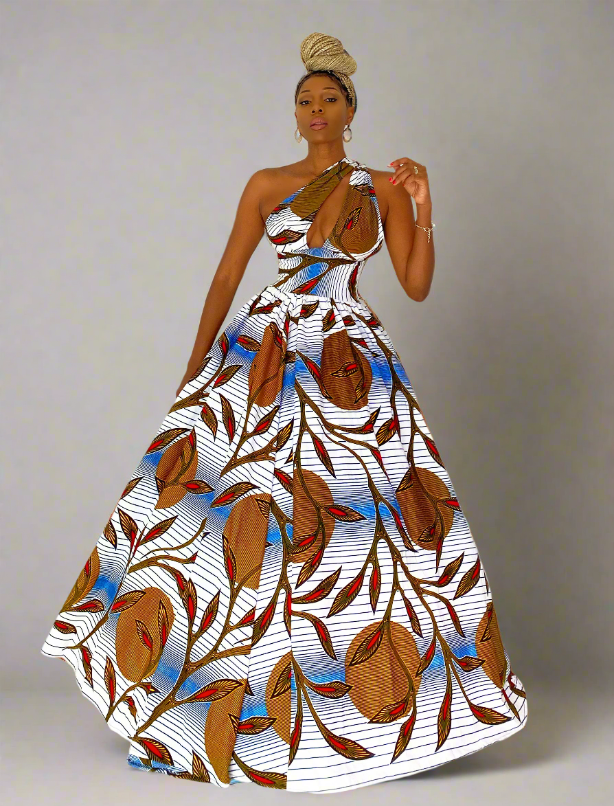 African Print Infinity Dress Thandeka