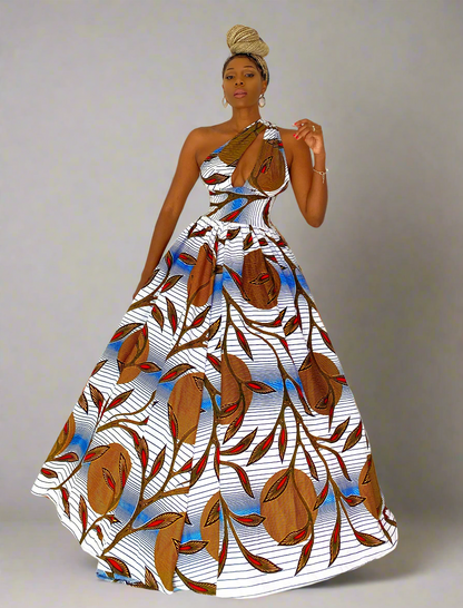 African Print Infinity Dress Thandeka