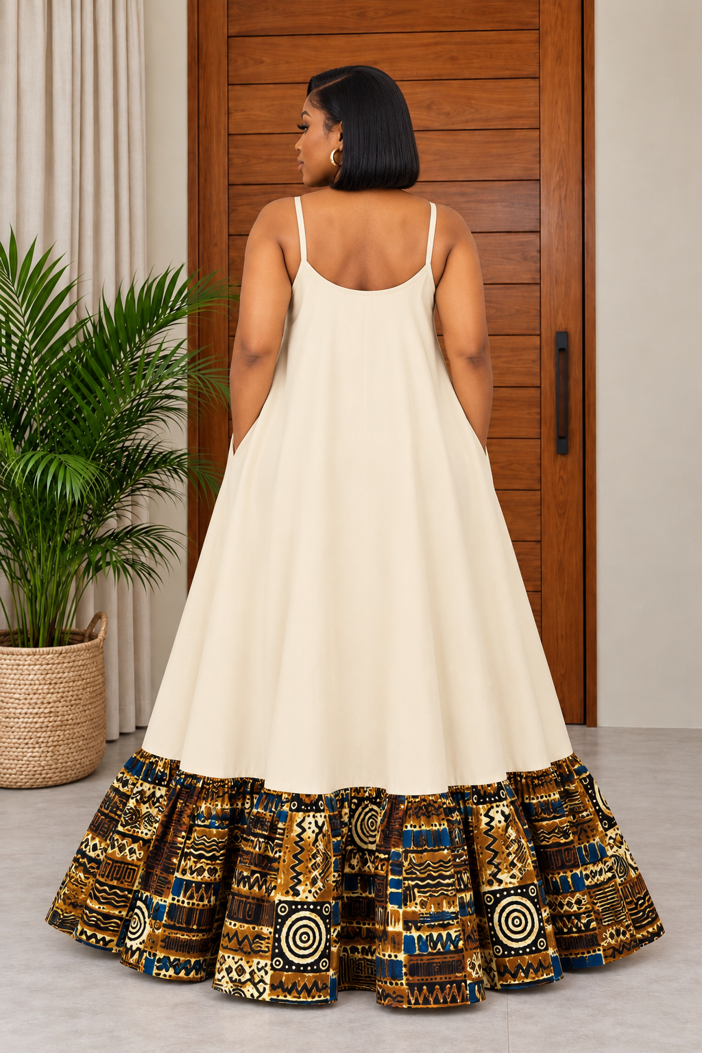 African Print Maxi Dress Richiana