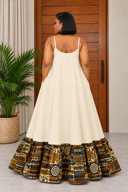 African Print Maxi Dress Richiana