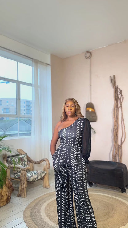 African Print Jumpsuit Karmella