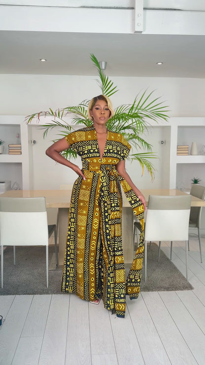 African Print Infinity Jumpsuit Malaika