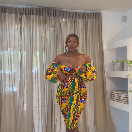 Sexy African print dress