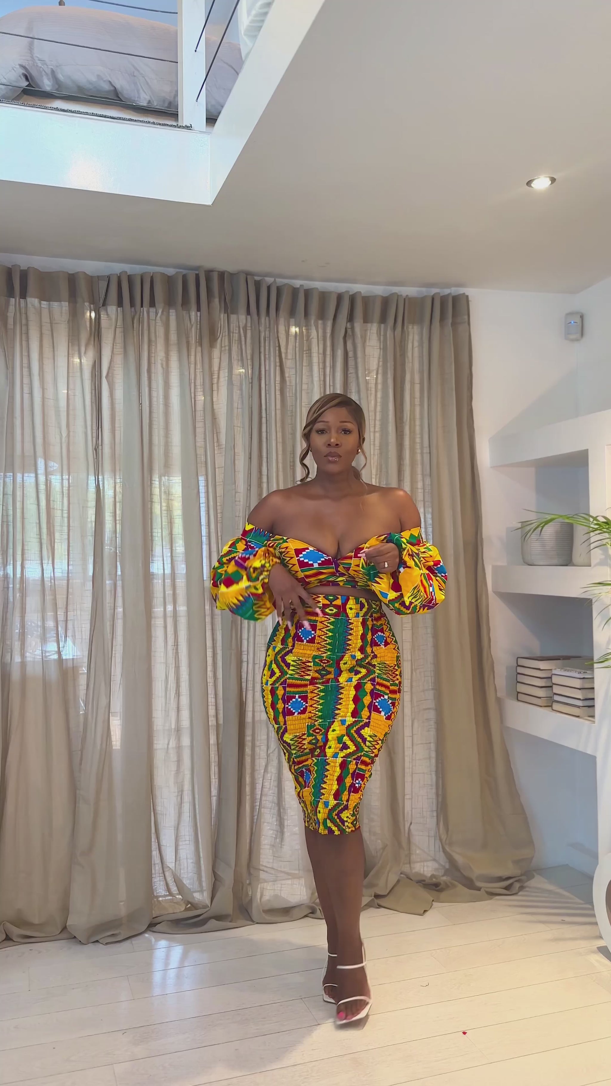 Sexy African print dress