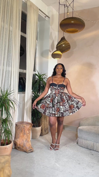 African Print Dress Set Tanisha