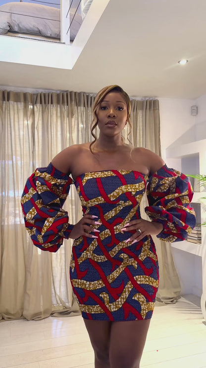 African Print  Dress Babu