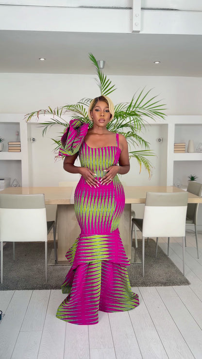 African Print Dress Ifeoma