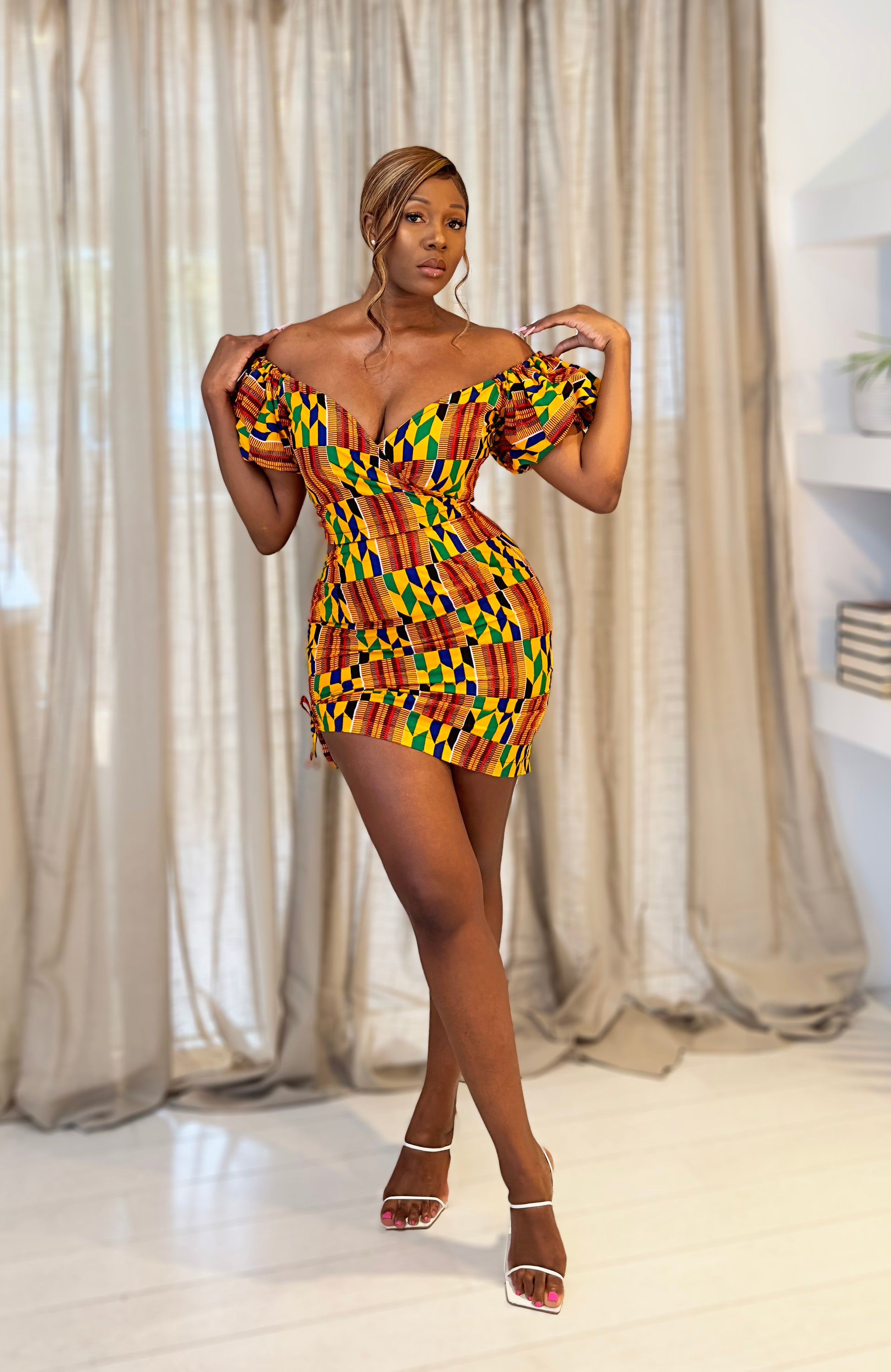 African Print Dress Eziya - UK8 African Print Dress Eziya - UK8