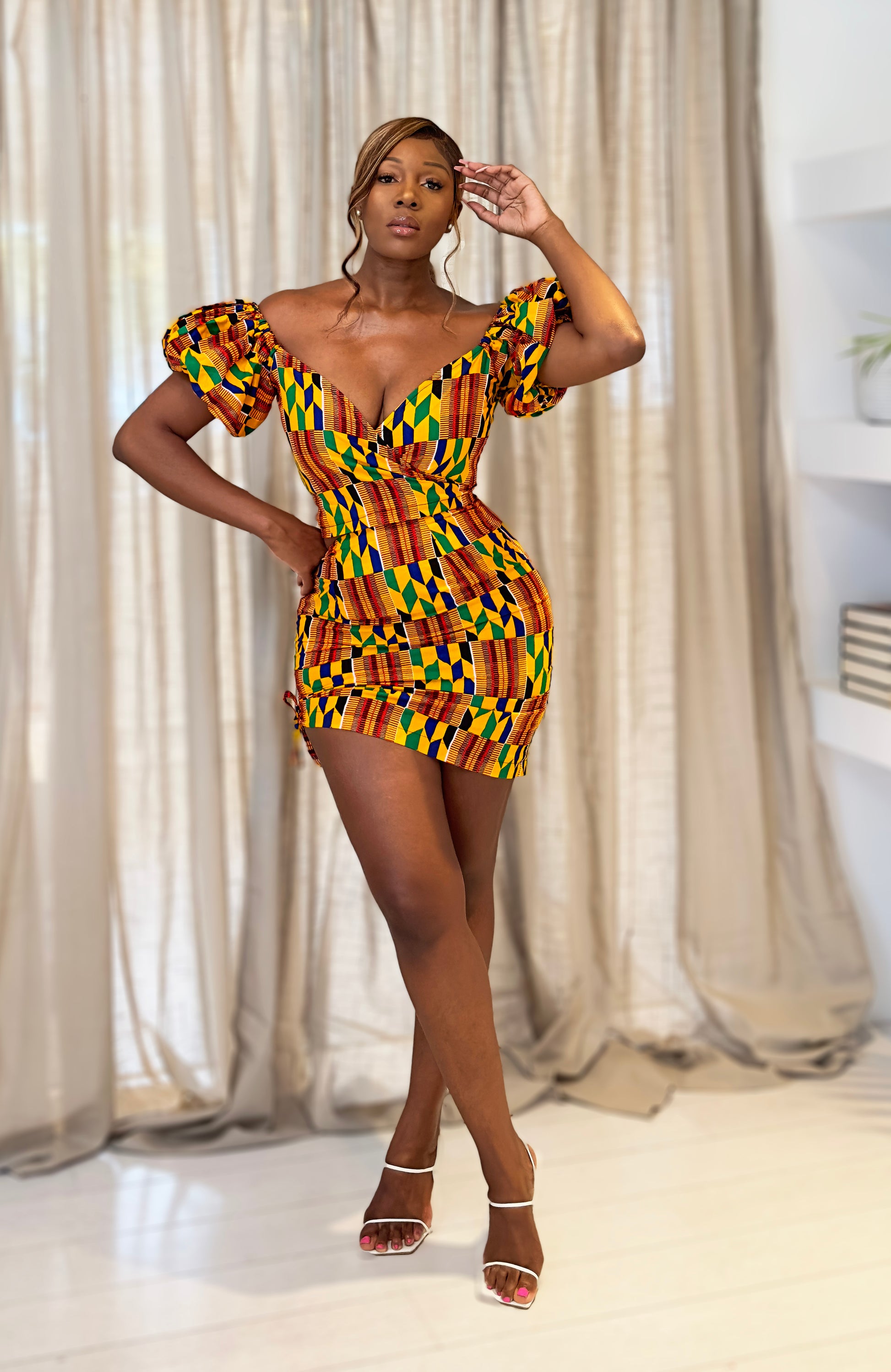 African Print Dress Eziya Karentino-Boutique African Print Dress Eziya Karentino-Boutique