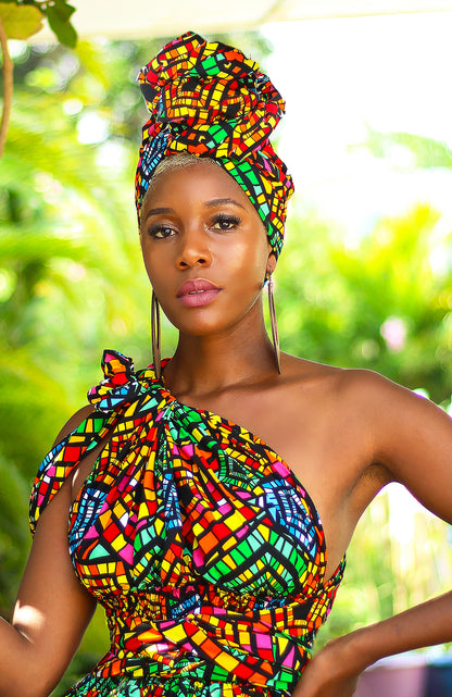 African print headwraps