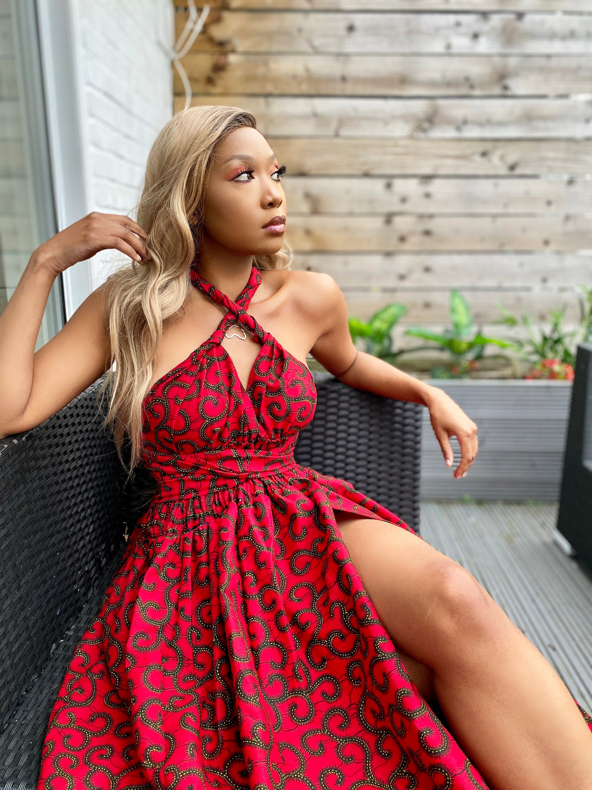 Sexy African print dress