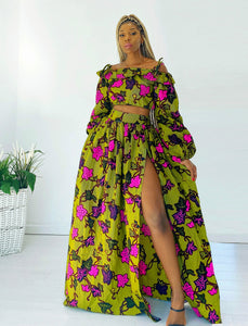 African Print 2-Piece Set Mahila