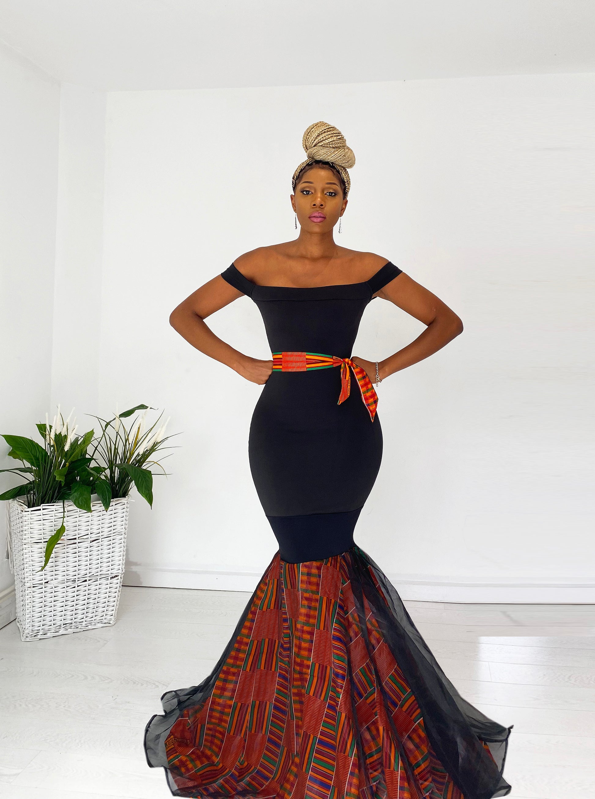 African Print Mermaid Dress Karenza Karentino-Boutique African Print Mermaid Dress Karenza Karentino-Boutique