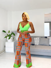 Load image into Gallery viewer, African Print Genevah Bell Bottom Trousers
