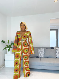African Print Letty Jumpsuit