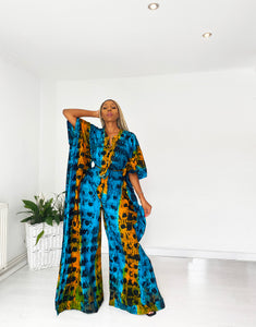 African Print Shinah Jumpsuit
