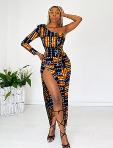 African Print Madina Slit Skirt & Top