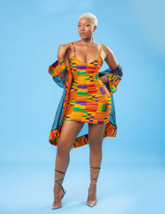 Sexy African print dress