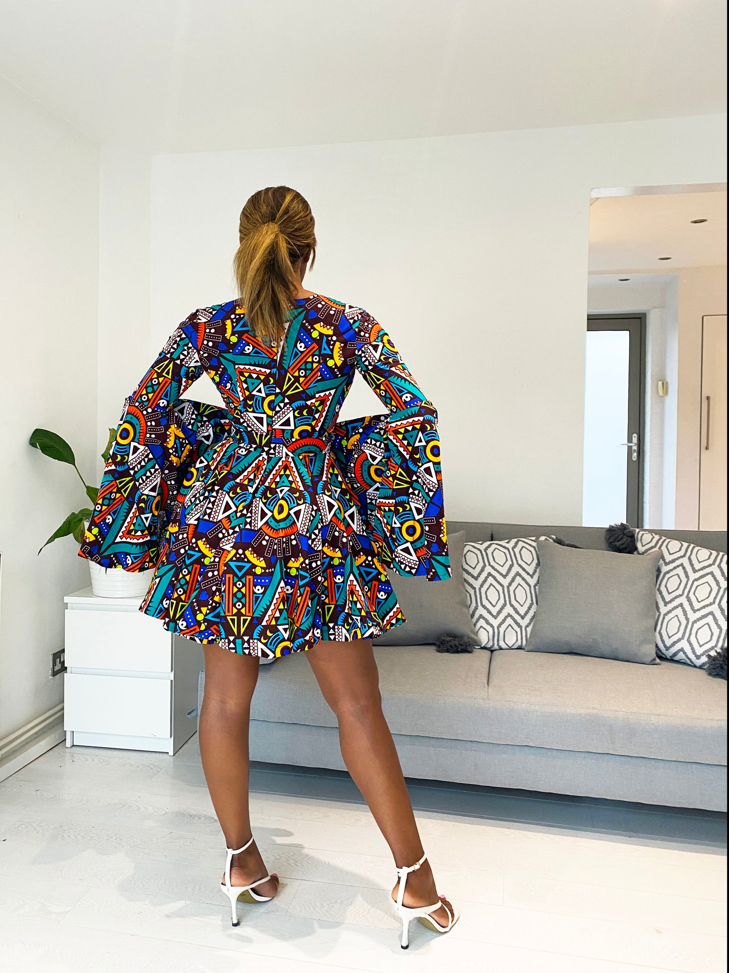 Sexy African print dress