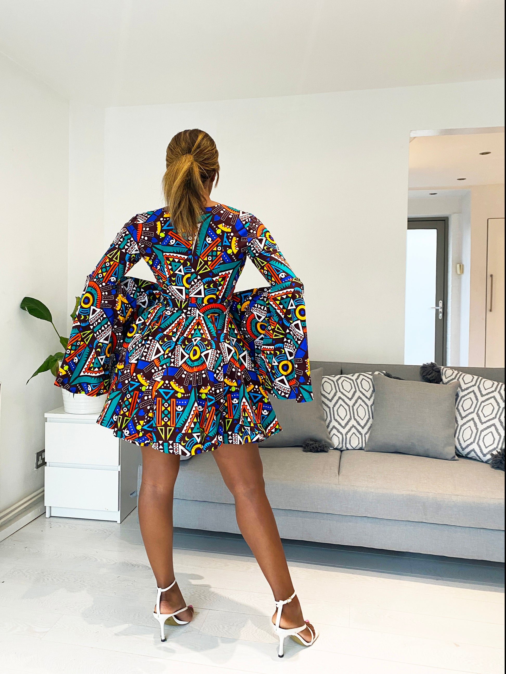 Sexy African print dress