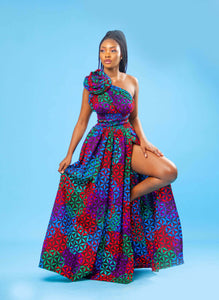 African Print Infinity Dress Euphoria