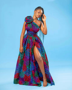 African Print Euphoria Infinity Dress