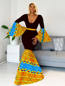 African Print Thandi Evening Dress
