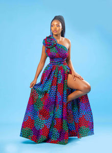 African Print Euphoria Infinity Dress