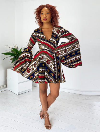 African print dress