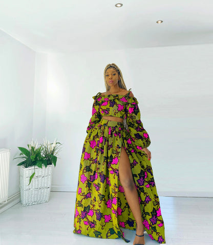 African print dress