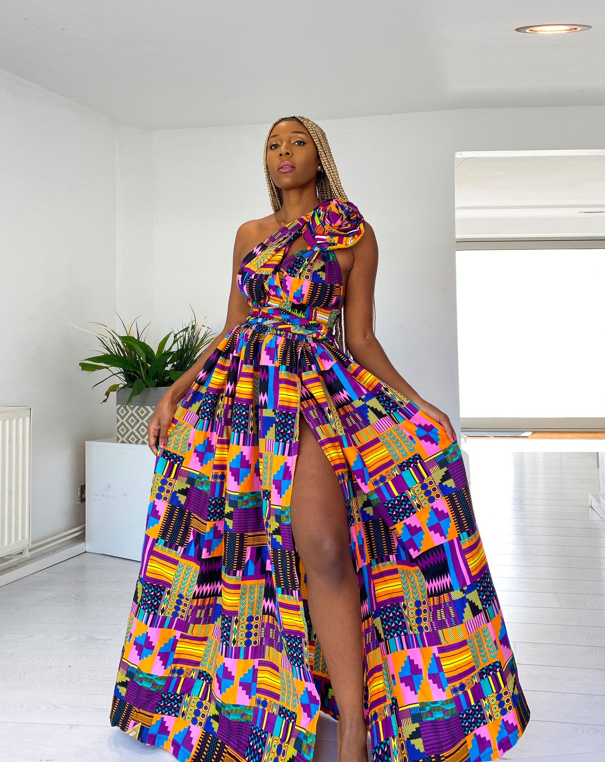 Sexy African print dress