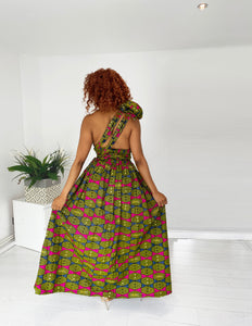 African Print Caro Infinity Dress