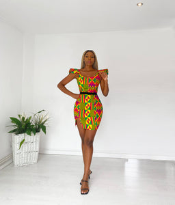 African print Nunu Top & Skirt Set