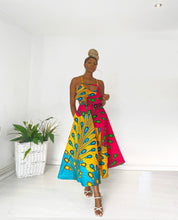 Load image into Gallery viewer, African Print Aamina Top and Skirt Set
