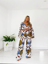 Load image into Gallery viewer, African Print Akila Top and Trousers Set
